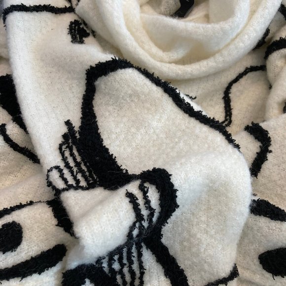 MARC CAIN:  Dalmatian Pattern Sweater - white & black - Picture 8 of 12